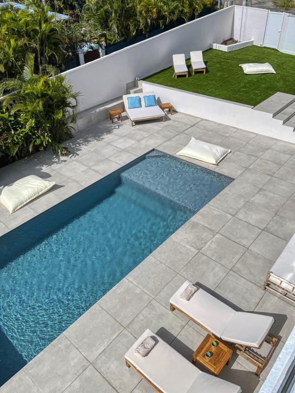 6. Location villa piscine roof top vue mer Saint François Guadeloupe-Piscine